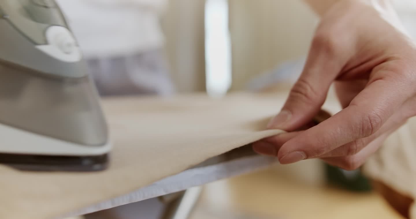 An iron finishing a garment